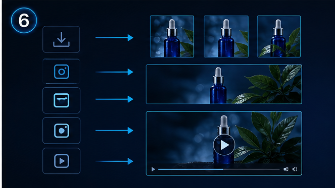 社媒商品封面流程:分版导出