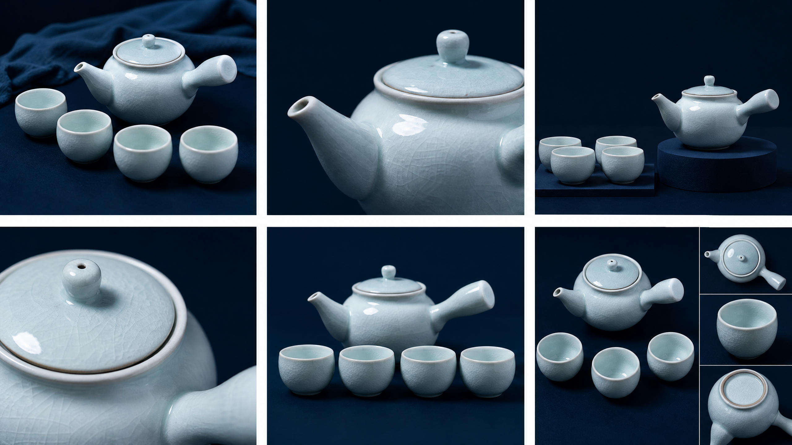 AI 茶具商品图六分区制作流程